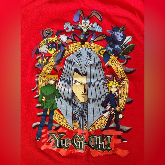 Vintage 90s Yu-Gi-Oh! Graphic T-Shirt Kids Rare Anime Tee - Picture 4 of 6